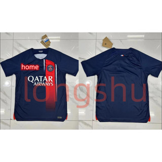 เสื้อกีฬาแขนสั้น ลายทีมชาติฟุตบอล PSG paris 2023 2024 ชุดเหย้า ไซซ์ S-4XL