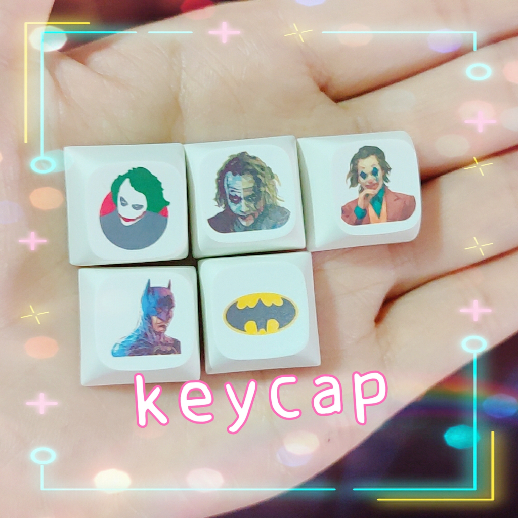 2PCS JOKER BATMAN Keycap XDA Mechanical Keyboard Keycap TEJFE