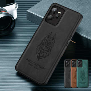 เคสหนังแกะ เนื้อแมตต์ สําหรับ Realme C35