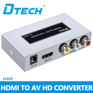 Dtech ตัวแปลงสัญญาณ HDMI เป็น AV HD HD 1920x1080 (50Hz 60Hz) เข้ากันได้กับ DT-7019A