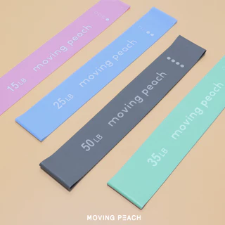 Moving PEACH ยางยืดต้านทาน สําหรับออกกําลังกาย โยคะ พิลาทิส สะโพก 1 ชิ้น