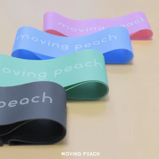 Moving PEACH ยางยืดต้านทาน สําหรับออกกําลังกาย โยคะ พิลาทิส สะโพก 1 ชิ้น