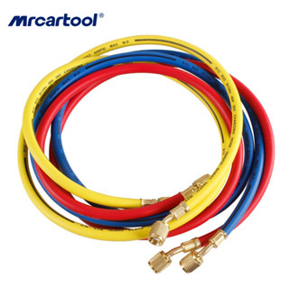 MRCARTOOL ท่อเติมสารทําความเย็นดิจิทัล 1.5 ม. 3 สี สําหรับเครื่องปรับอากาศ R134a R12 R22 R404 R502 ท่อท่อสารทําความเย็นสําหรับ