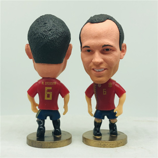 ตุ๊กตาฟุตบอลชื่อดัง andrea iniesta สีแดง สําหรับสะสม