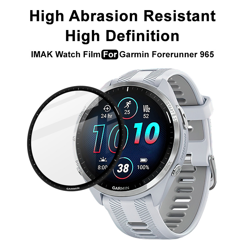 Imak ฟิล์ม TPU นิ่ม Garmin Forerunner 965 นาฬิกา ครอบคลุมเต็มรูปแบบ ฟิล์มไฮโดรเจล ฟิล์มนุ่ม HD ประสบ