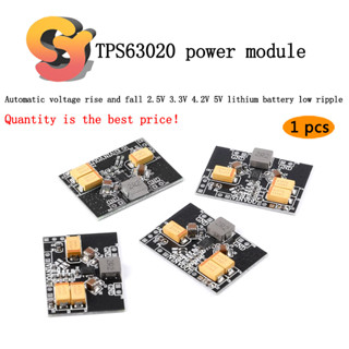 [พร้อมส่ง] โมดูลพาวเวอร์ซัพพลายอัตโนมัติ แบตเตอรี่ลิเธียม TPS63020 2.5V 3.3V 4.2V 5V 1 ชิ้น