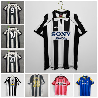 เสื้อกีฬาแขนสั้น ลายทีมชาติฟุตบอล Juventus Inzaghi Piero Ibrahimovic Cannavaro 1995-96 97-98 04-05 15-16 ชุดเหย้า สไตล์เรโทร