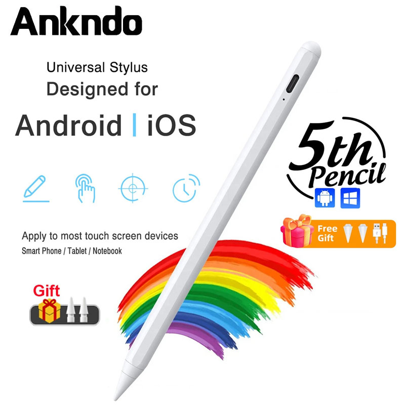 Ankndo Universal Stylus Pen Capacitive Stylus สำหรับแท็บเล็ต IOS และ Android