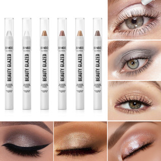 Beauty GLAZED ปากกาอายแชโดว์ ไฮไลท์กลิตเตอร์ กันน้ํา ติดทนนาน 6 สี