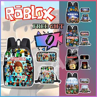 กระเป๋าเป้สะพายหลัง ลายการ์ตูน Roblox สําหรับเด็กนักเรียนผู้ชาย