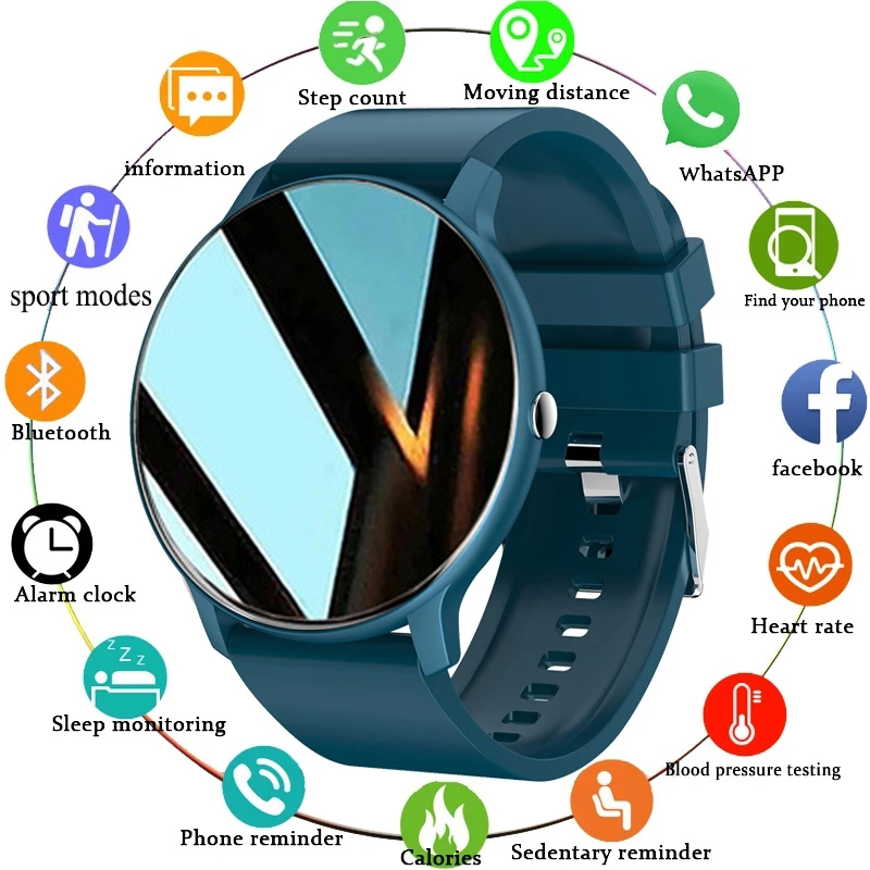 ZL02 ใหม่สมาร์ทนาฬิกาผู้ชายหน้าจอสัมผัสกีฬาฟิตเนสนาฬิกา IP67 บลูทูธกันน้ําสําหรับ Android ios smartw