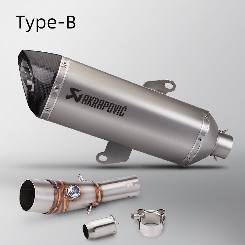 สายสลิปออนสําหรับ Honda forza350 nss350 2021-2025 Akrapovic PR2 470 มม.ท่อไอเสียปลายคาร์บอน
