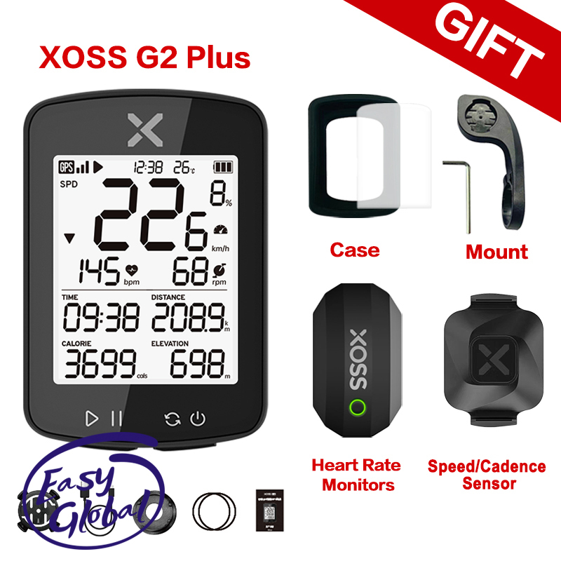 Xoss G2 G+2 จักรยานคอมพิวเตอร์ไร้สาย GPS Speedometer เครื่องวัดระยะทางกันน้ําใช้งานร่วมกับ Bluetooth ANT + คอมพิวเตอร์ขี่จักรยาน
