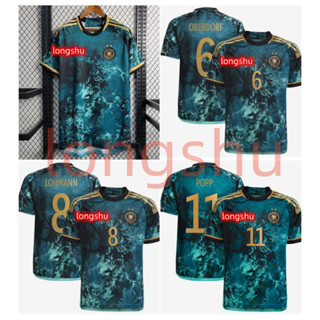 เสื้อกีฬาแขนสั้น ลายทีมชาติฟุตบอลเยอรมนี 2023 2024 ไซซ์ S-XXL