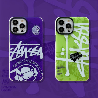 เคสโทรศัพท์มือถือแบบแข็ง ลายกราฟฟิตี้โลโก้ stussy แฟชั่นสตรีท สําหรับ iPhone14 14pro 14promax iPhone13 13pro 13promax iPhone12 12pro 12promax iPhone11 11promax x xs xr xsma