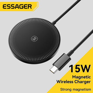 Essager 15w ที่ชาร์จแม่เหล็กไร้สาย สําหรับ ios samsung Phone earphone เครื่องชาร์จชาร์จเร็ว