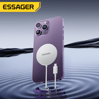 Essager 15w ที่ชาร์จแม่เหล็กไร้สาย สําหรับ ios samsung Phone earphone เครื่องชาร์จชาร์จเร็ว