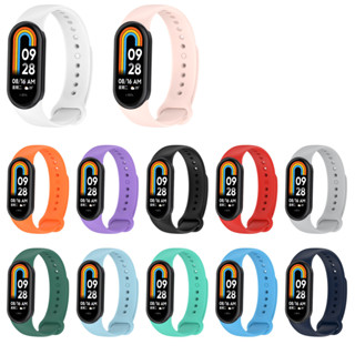 สายนาฬิกาข้อมือซิลิโคน สําหรับ Xiaomi Band 8 Strap Smartband band8 Sport Replacement