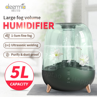 Dem- F329 เครื่องฟอกอากาศความชื้น อัลตราโซนิก แบบใส 5 ลิตร