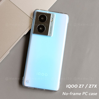 Vivo IQOO Z7 Z7x 5G เคสใส ไม่มีกรอบ แข็ง PC เคสโทรศัพท์ด้านหลัง