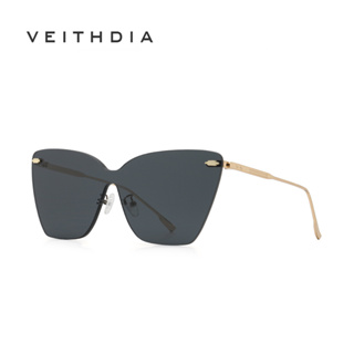 Veithdia ใหม่ แว่นตากันแดดแฟชั่น ทรงผีเสื้อ สีสันสดใส ป้องกันรังสียูวี สําหรับสตรี JS8524