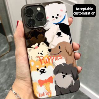 เคสโทรศัพท์มือถือ ลายลูกสุนัขน่ารัก สําหรับ iPhone XR 11 12Pro 13Pro Max 14Plus