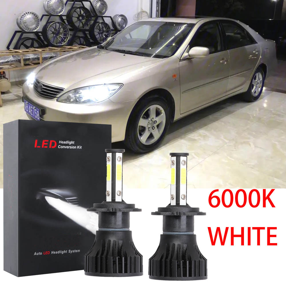 สําหรับ Toyota Camry ACV 30 E /G (2002-2006) หัวไฟหน้า 2003 LED ไฟหน้า 6000K ชุดหลอดไฟเปลี่ยนฮาโลเจน