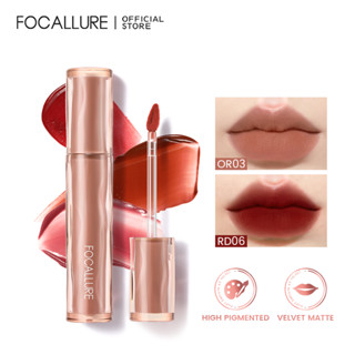 Focallure ลิปสติก ลิปทินท์ เนื้อแมตต์ กํามะหยี่ ผีเสื้อ ชุ่มชื้น เนียนนุ่ม น้ําหนักเบา