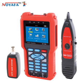 Noyafa NF-706 เครื่องทดสอบสายเคเบิลกล้องวงจรปิด พร้อมสัญญาณอะนาล็อก และ CVBS ตัววัดความยาว มัลติมิเตอร์ อุปกรณ์วัด