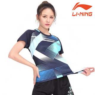 Li Ning ชุดปิงปอง แขนสั้น ทีมชาติโลก สําหรับผู้ชายและผู้หญิง