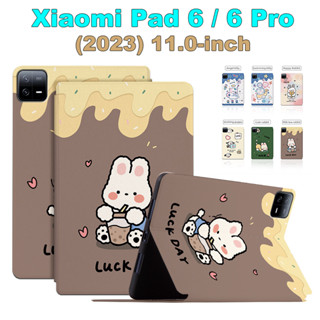 เคสแท็บเล็ตหนัง PU แบบฝาพับ ลายการ์ตูนอนิเมะน่ารัก สําหรับ Xiaomi Pad 6 (2023) 11.0 นิ้ว Mi Pad6 Pro