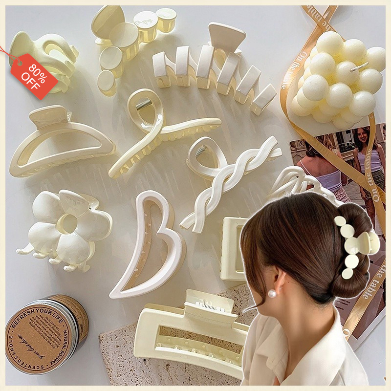 กิ๊บติดผม รูปนม สีขาว หรูหรา สไตล์เกาหลี แฟชั่นสําหรับผู้หญิง
