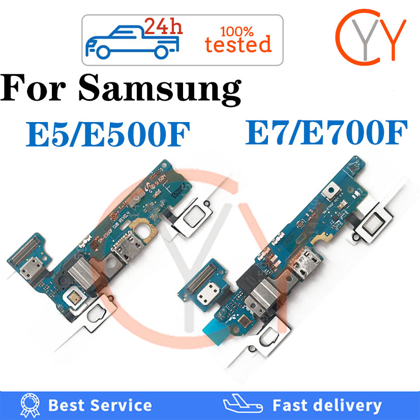 อะไหล่บอร์ดชาร์จ USB สายเคเบิลอ่อน แบบเปลี่ยน สําหรับ Samsung Galaxy E5 E7 E500 E700 E500F E700F