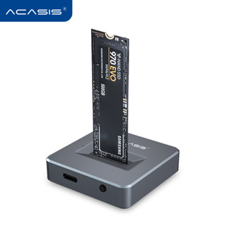 Acasis อะแดปเตอร์ NVME เป็น USB ชิปสะพาน 10Gbps USB 3.1 Gen 2 SSD USB เป็น M2 SSD Key M รองรับ Windows XP 7 8 10