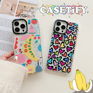 CASE.TIFY Acrylic Phone case for iphone 14 14plus 14pro 14promax 13 13pro 13promax Cute Cartoon Fruit phone case 12 12pro 12promax 11 case 2023 New Design HD transparent Phone case for girl ins popular Side lettering