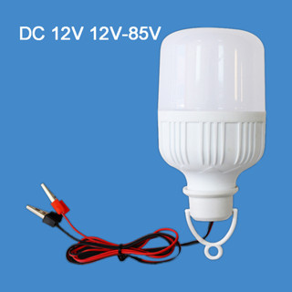 หลอดไฟสปอตไลท์ DC 12V - 85V LED 12W - 60W ความสว่างสูง พร้อมคลิปปากจระเข้ สําหรับกลางแจ้ง