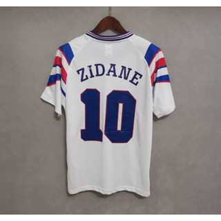 เสื้อกีฬาแขนสั้น ลายทีมชาติฟุตบอล France ZIDANE 1996 คุณภาพสูง สไตล์เรโทร