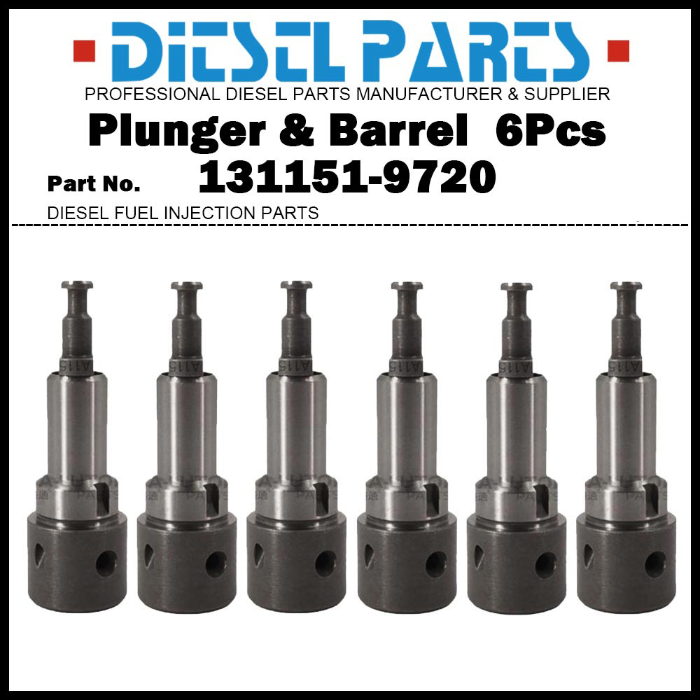 ชุดลูกสูบและถัง 6 ชิ้น A115 131151-9720 9443610036 สําหรับ Komatsu SA6D110 S6D110 / PC300LL WA350 WA