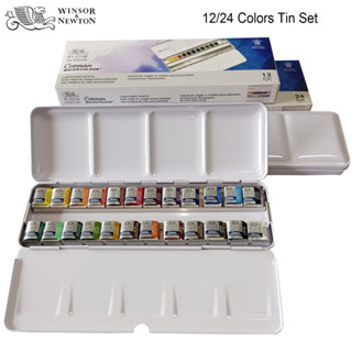 Winsor &amp; Newton Cotman ชุดสีน้ํา 12/24 สี