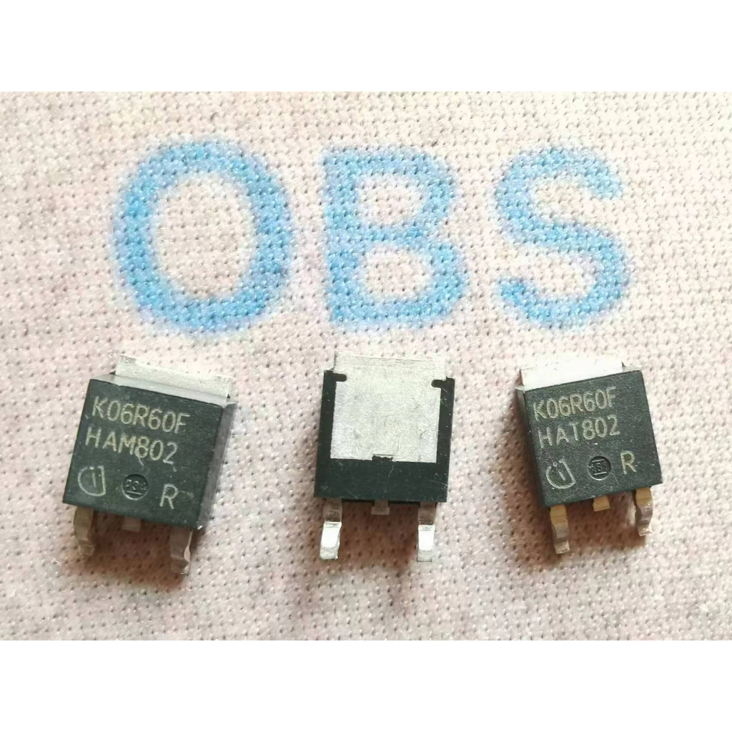 ((10 ชิ้น) K06R60 600V 12A 100W Field Effect Tube TO-252 IKD06N60RF