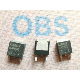 ((10 ชิ้น) อุปกรณ์จัดการเอฟเฟค IKD06N60RF K06R60F 600V 12A 100W IGBT/Field Effect TO-252