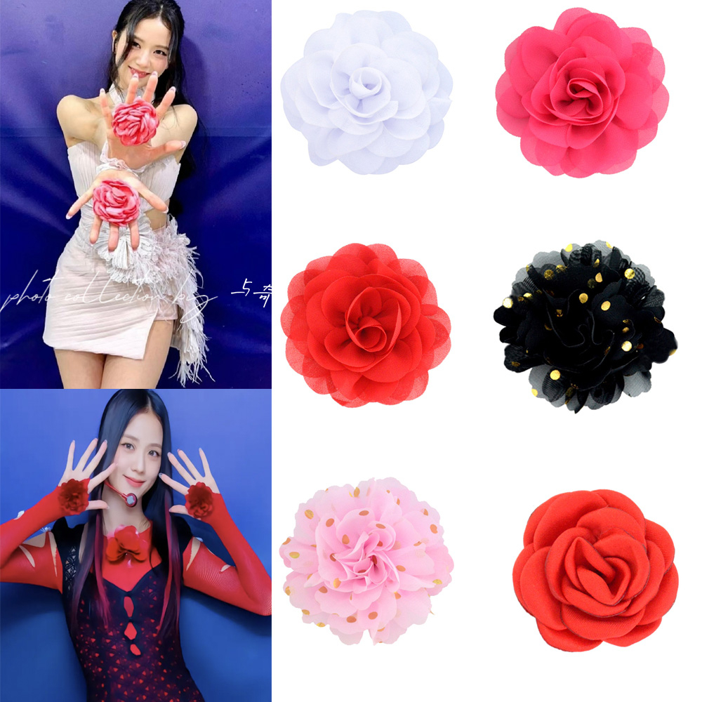 อัลบั้มรูป รูปดอกคามิเลีย ผ้าชีฟอง แบบหมุนมือ จํานวน 2 ชิ้น