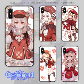 พร้อมส่ง Genshin Impact Klee เคสโทรศัพท์มือถือกระจกนิรภัย