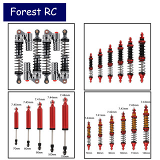 Forestrc โช๊คอัพไฮดรอลิค โลหะผสมอลูมิเนียม 90 100 110 120 มม. สําหรับรถไต่หินบังคับ 1:10 Axial SCX10 I II III 90046 90047 D90 Wraith