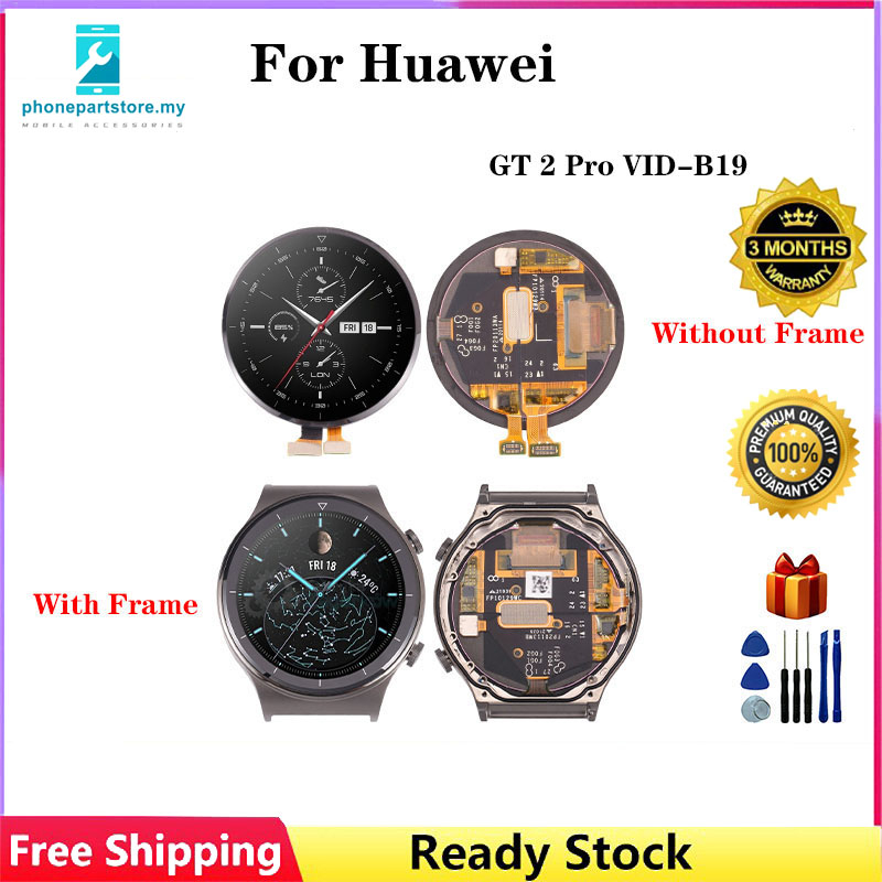 สําหรับ Huawei watch GT 2 Pro VID-B19 สมาร์ทวอทช์ จอแสดงผล LCD + หน้าจอสัมผัส digitizer สําหรับ Huawei GT2 Pro ECG จอแสดงผล LCD AMOLED