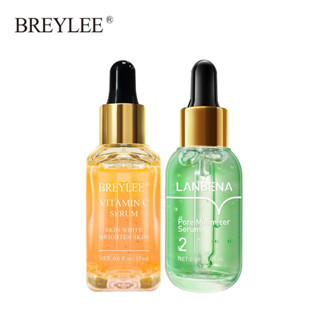 Breylee เซรั่มวิตามินซี ไวท์เทนนิ่ง ดูแลผิว + LANBENA Pore Refining Serum กระชับ ให้ความชุ่มชื้น ดูแลผิว 17 มล. + 17 มล.