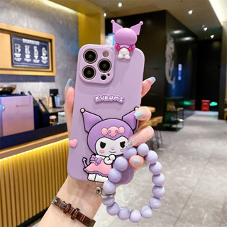 เคสโทรศัพท์มือถือนิ่ม ลายคุโรนีน่ารัก พร้อมสร้อยข้อมือ สําหรับ Honor X8 X6 S X7 50 Lite 60 70 80 X9 Magic 4 5 Pro X9A X8A X7A