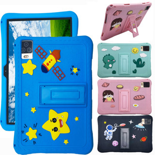 Samsung Tab F1 Youth 12 Inch Tablet Case Cartoon Shockproof Soft Silicone Protective Case Stand Cover