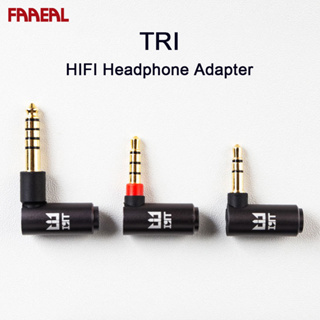 Faaeal TRI อะแดปเตอร์เสียง HIFI 3.5 มม. 2.5 มม. ตัวเมีย 4.4 มม. อะแดปเตอร์หูฟัง OCC ทองแดง ภายใน พร้อมปลั๊กสมดุล ชุบทอง