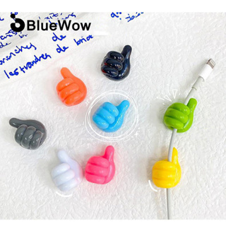 Bluewow ตะขอแขวนสายเคเบิล มีกาวในตัว 5 ชิ้น ต่อชุด